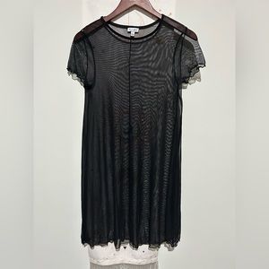 Sheer little black dress